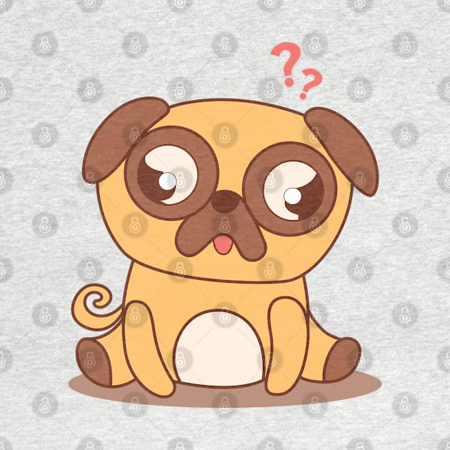 Confused Pug by JS Arts